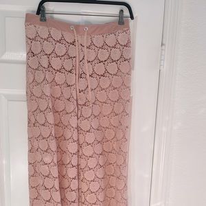 Kasia de Gelaque cotton crochet rosette pants - xs/25/26